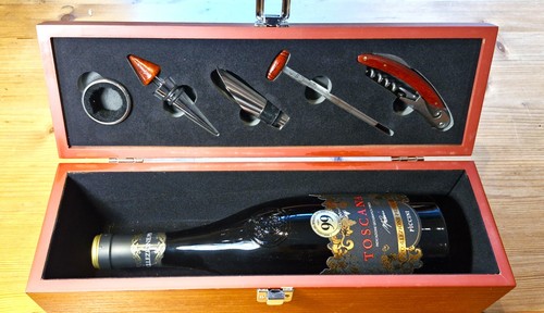 Edle wein geschenkbox - edle, holz