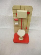 x-84428	Ältere Holz Puppen-Toilette H: ca.155mm,mit Gebrauchsspuren