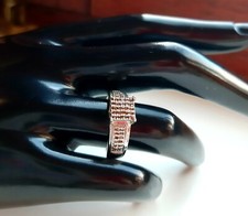 Champagner Diamant Silberring°.