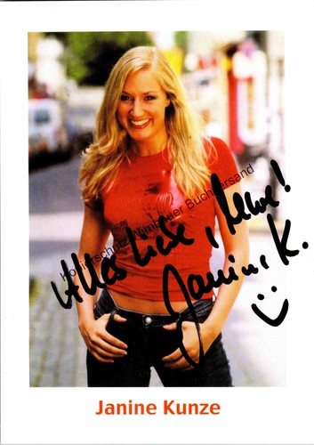 Original autogramm janine - original,
