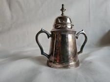 Versilberte alte Zuckerdose