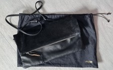 MAJE Handtasche, Clutch, Glatt-/Velourledermix, schwarz - top Zustand