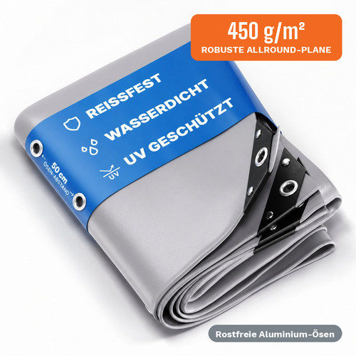 Nemaxx abdeckplane 450g pvc - abdeckplane,