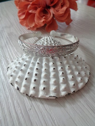 Armreif armspange blumen - armreif, "blumen"