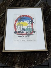Kunstdruck Ausstellung Joan Miro, gerahmt