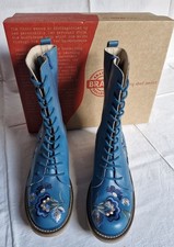 brako Stiefel, grünStickerei