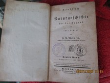 Antik Buch Naturgeschichte