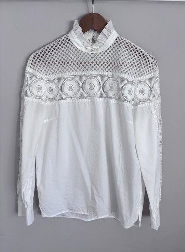 Sandro damen bluse spitze - bluse,