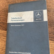 Tabellenbuch Mercedes 1977