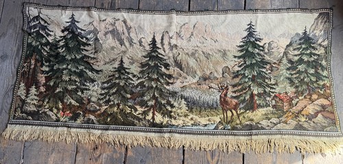 Gobelin mit wald gebirge - wald,, und
