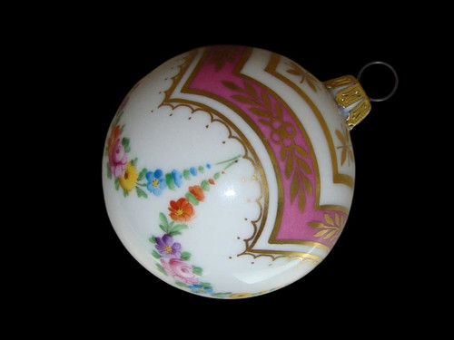 Porzellan christbaumkugel - porzellan,