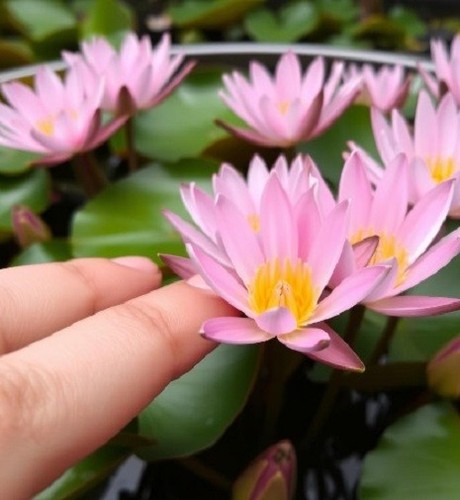 Zwerg seerose rosa - zwerg-seerose,