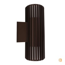 Nordlux Außenwandleuchte Aludra Double Seaside Alu braun metallic Wandlampe Spot