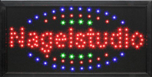Nagelstudio led schild - nagelstudio,