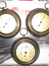 Set Messing Barometer Thermometer Hygrometer maritim