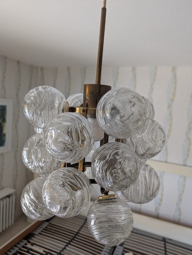 Vintage sputnik hängelampe - vintage, sputnik-hängelampe