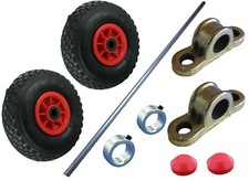 Wagenbau Satz Achse Radsatz mit Luftrad 260 mm Kippwagen Kippkarre Bollerwagen