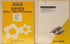 Kaeser Betriebsanleitung und Ersatzteilliste Schraubenkompressor Mobilair 46 E