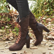 Frauen Steampunk Lace Up High