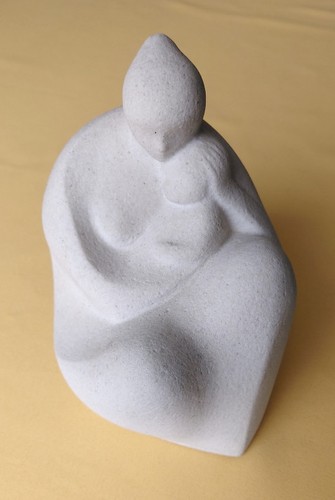 Vintage skulptur mutter und - mutter,