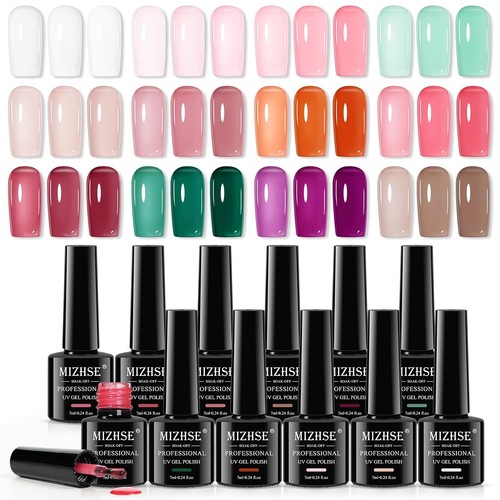 Nagellack set farben gel - uv, 12