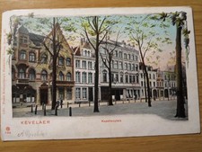 Passepartout Karte Kevelaer , Kapellenplatz , Weinranken , gelaufen 1908