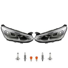 Scheinwerfer Set links rechts passend für Ford Focus 2018 TFL LED + Leuchtmittel