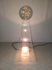 1 Stück Bruck Tisch-Leuchte aus den 80er, GU4 20W, Höhe 42cm, Rarität!!!