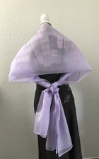 Hellviolette Organza-Stola
