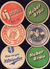 12 alte Bierdeckel Österreich