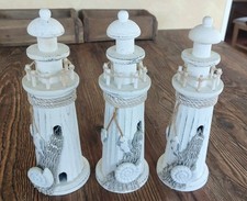 Deko Leuchtturm 29 cm Vintage Turm Maritim Badezimmer Strand Geschenk