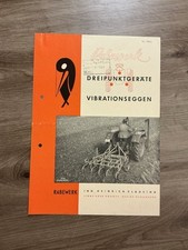 Orig. RABEWERK Eggen Prospekt Brochure Lanz Bulldog Deutz Fendt Traktor E8