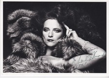 Charlotte RAMPLING  (1946) original sign HELMUT NEWTON photo card / AUTOGRAPH