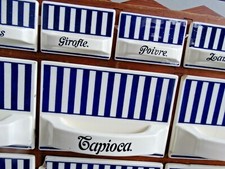 Orig. Wächtersbach Olbrich Streifendekor Schüttenregal Gewürzbord Gewürzschrank 