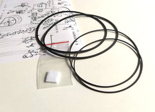 Filz + Vierkant-Riemensatz für PHILIPS N-4420 N-4422 N-4504 N-4506 N-4512 N-4515