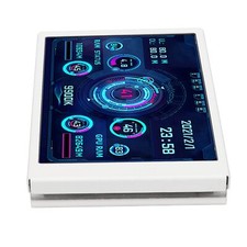 (Weiß)3 5 Zoll PC Temperaturanzeige Computer Echtzeit Datenmonitor PC AIDA64