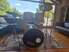 Schlagzeug Stagg Jia Dixon Snare + Zildjian Sabian Becken + Hardware u.a. Ludwig