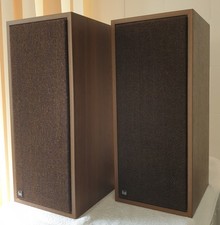 1 Paar HiFi-Zweiweg-Mini-Regalboxen Dual CL 250 Nussbaumdekor, braune Textilbesp