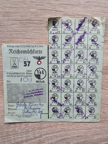 Reichsmilch karte stadt - karte,