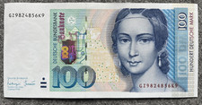 100 DM Geld-Schein Banknote