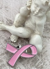Rosa Schleife Pin  Brustkrebs Charity-Lauf gegen Krebs Anstecker(K48)
