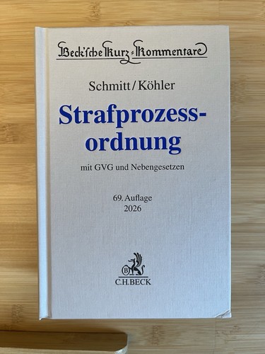 Schmitt köhler stpo kommentar - schmitt/köhler,