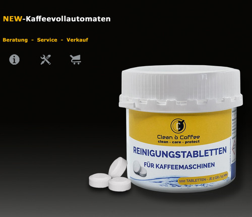 100x kaffeemaschinen reiniger - kaffeemaschinen,