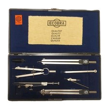 Reißzeug (Zirkelkasten) ECOBRA  3415, nahezu neuwertig