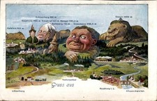 Künstler Ak Lutzelbourg Lothringen Moselle, Berggesichter,... - 4366205