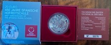 20 Euro Silbermünze Österreich - 450 Jahre Spanische Hofreitschule