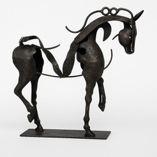 Modern Handmade Metal Horse Sculpture – Rustic Iron Art Home Decor Figurine