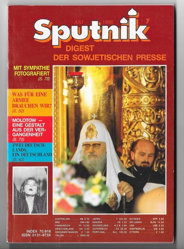Sputnik zeitschrift udssr - sputnik,