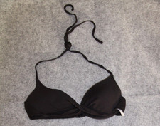 BIKINI OBERTEIL  GRÖSSE 38 (75A) SCHWARZ MIT STRUKTUR MIT BÜGEL SCHAUMSTOFF