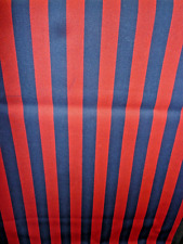 RESTE Stoff Meterware Baumwolle/Synthetik -  70 x 155 cm - dunkelblau/rot